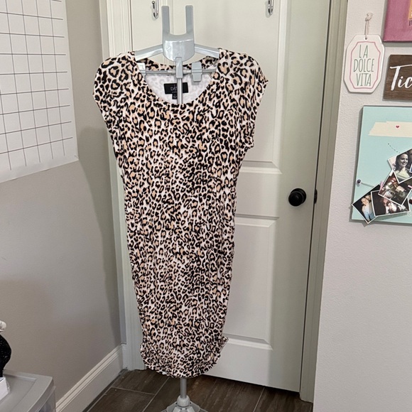 Dash by Kardashian Animal Print Midi Dress - Picture 1 of 8